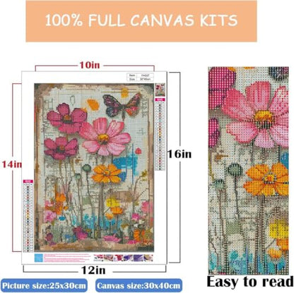 WUSARPLY Flowers Diamond Painting Kits for Beginner Adults - color: YH027