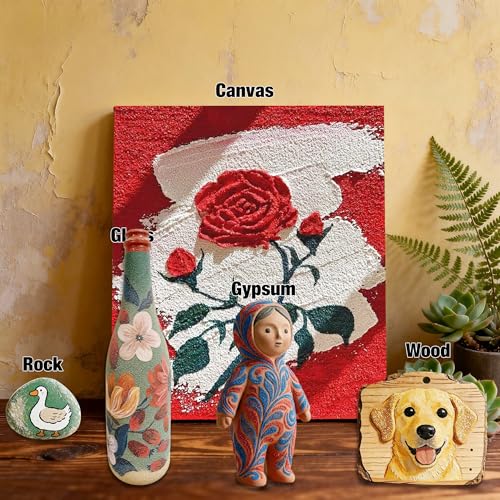 Textured Acrylic Paint w/Sand, 24 Colors 3.3oz, Heavy Body for 3D Art
