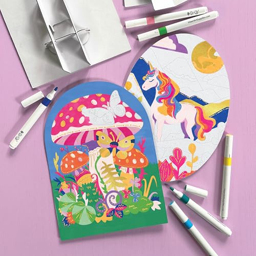 Bright Stripes iHeartArt Marker by Numbers Kit, Fantasy Fields, Ages 8 Up - style: Fantasy Fields