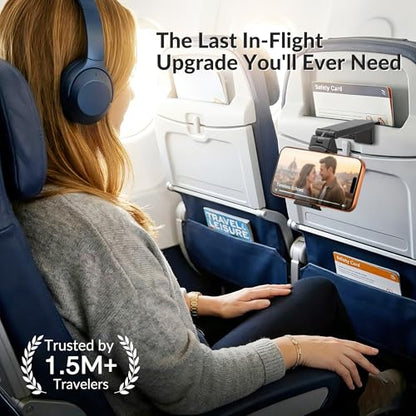 Perilogics Universal Airplane Phone Holder Mount, Plane Travel Essentials - color: Black