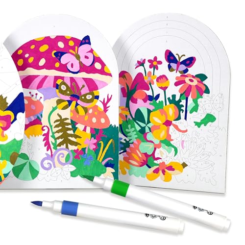 Bright Stripes iHeartArt Marker by Numbers Kit, Fantasy Fields, Ages 8 Up - style: Fantasy Fields
