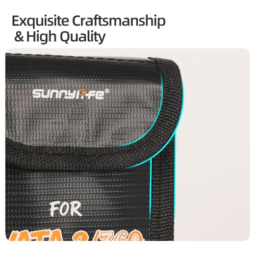 Fireproof Safe Bag for DJI Avata 360 2 Battery Accessories-Large - size: Large (for 3 batteries)