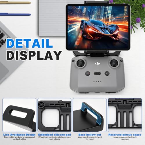 Foldable Tablet Holder for DJI RC-N1/N2, Fits 4.7-12.9" Phones & iPads