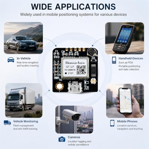 GT-U7 GPS Module GPS Receiver Navigation Satellite Positioning NEO-6M with 6M 51 Microcontroller STM32 R3 + I-P.EX Active GPS Antenna High Sensitivity for Arduino Drone Raspberry Pi Flight - size: 1 PCS