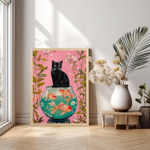 DAZZLEDOTS Black Cat Diamond Art Kit for Adults, 5D Diamond Painting - color: DT093
