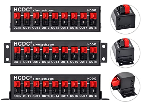 HCDC HD062 8 Output DC Power Distribution Block Module for 15/30/45A Connects