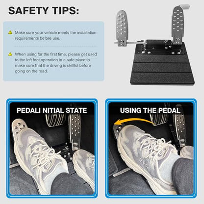 Left Foot Accelerator Gas Pedal for Handicap Drivers Assist - size: Standard-Size