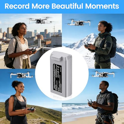 (2 Pack) 2400mAh Mini 2 Series Intelligent Flight Battery with Color LCD Display Three-Way Charging Hub, Max Flight Time 31 Mins,Compatible with DJI Mini 2/2 SE/SE/4K
