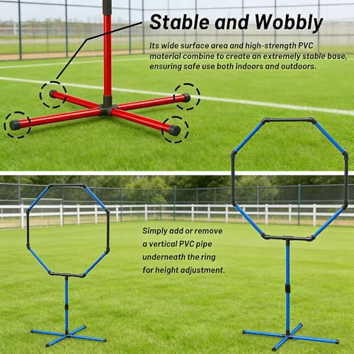 Drone Obstacle Course Gate Kit - 3 Different Sizes FPV RC Racing Game Loop Gates, Easy to Build & Carry Competition Set for Kids & Adults