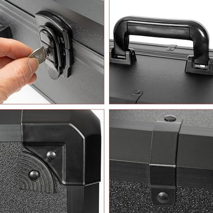 Protective Hard Case Shockproof Water-resistant with Customized DIY Foam Insert fit for Camera, Laptops, etc, 17 X 12 X 5-Inch - size: Inner：16.4''X 11.2 X 4.5''