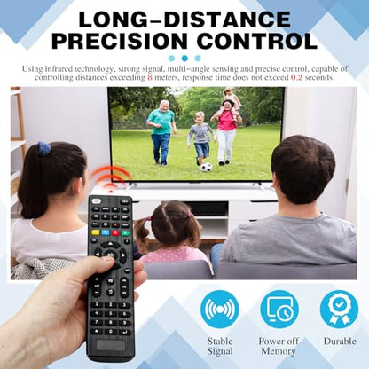 5 Pack Universal TV Remote Replacement Compatible with All Smart TV LED LCD HDTV 3D Series for Motel Hotel Nursing Home (Regular)