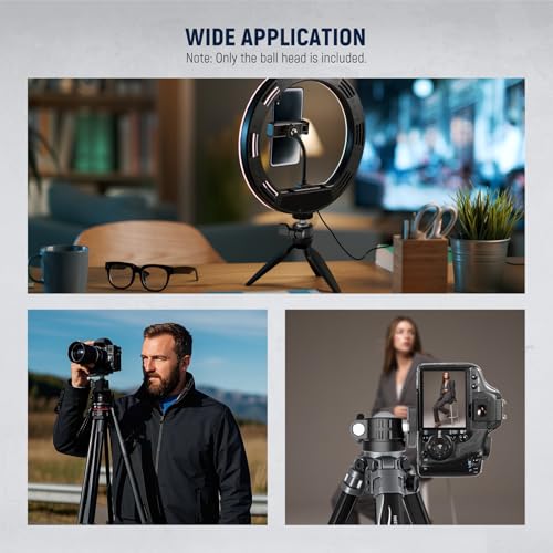 NEEWER Basics Mini Ball Head, Portable Tripod Head Camera Mount Adapter - style: GM01