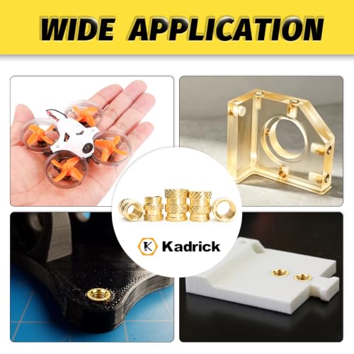 KADRICK 420PCS M3 Heat Set Inserts & M3 Screw Kit for 3D Printing - size: M3 Insert&Screws Kit 420Pcs