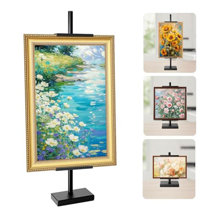 AZEAM 29" Adjustable Tabletop Easel Stand, Black Metal Easel for Display - size: 29 inch