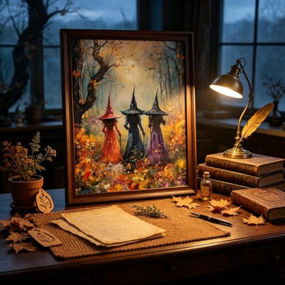 CSZPPQAF Halloween Witch Paint by Numbers Kits for Adults Beginners - color: PB93-1