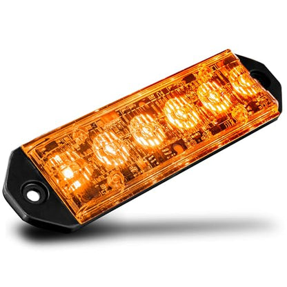 LAMPHUS PlanarFlash Amber LED Police Grill Strobe Warning Light for Trucks - color: Amber / Amber, size: 1 Pack