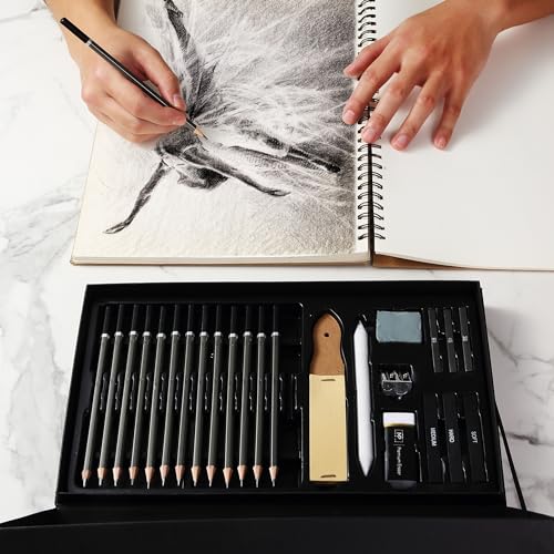 Mr. Pen- Drawing Sketching Pencil Set, 25 pcs, Graphite Pencils (10B-6H) - size: 25 Count