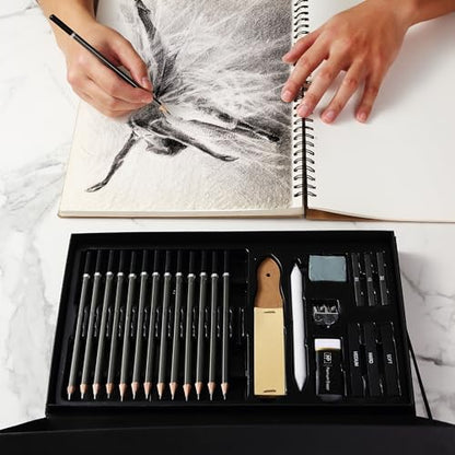 Mr. Pen- Drawing Sketching Pencil Set, 25 pcs, Graphite Pencils (10B-6H) - size: 25 Count