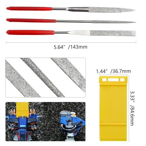 Professional 15 PCS Model Tools Kit Modeler Basic Tools Craft Set Hobby Building Tools Kit for Gundam Car Model Building Repairing and Fixing(C)