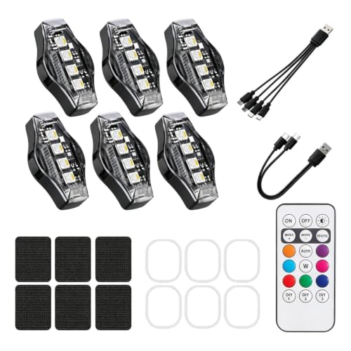 Flashing Lights Rechargeable LED Wireless Anti Collision Waterproof