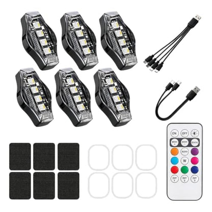 Flashing Lights Rechargeable LED Wireless Anti Collision Waterproof