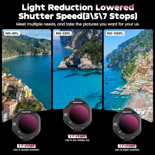 Mini 5 Pro ND/PL Filters - 4 Pack (CPL,ND8/PL,ND32/PL,ND128/PL) - size: Mini 5 Pro, style: ND/PL