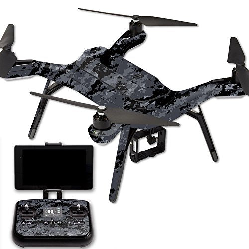 MightySkins Skin Compatible with 3DR Solo Drone Quadcopter wrap Cover Sticker Skins Digital Camo