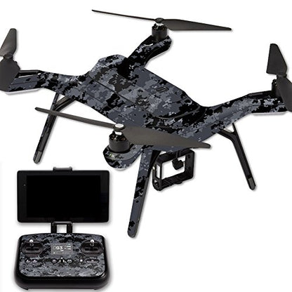 MightySkins Skin Compatible with 3DR Solo Drone Quadcopter wrap Cover Sticker Skins Digital Camo
