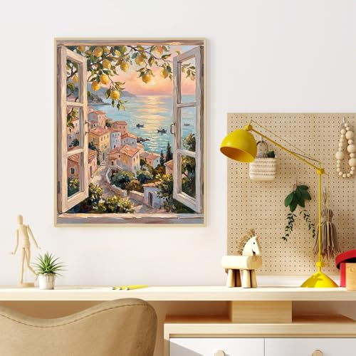 Lemon Tree Paint by Numbers Kit for Adults Without Frame 16x20 IN - color: OP-US05