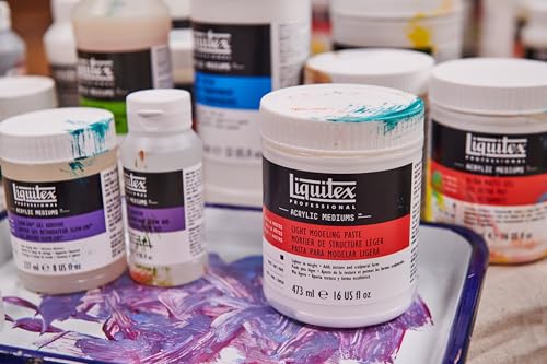 Liquitex Professional Modeling Paste, 473ml (16-oz) - color: Modeling Paste, size: 1 Count (Pack of 1), style: 16-oz