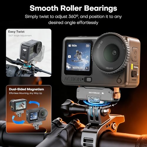 REYGEAK 360° Magnetic Quick Release Mount for DJI Action 6/Osmo Nano - color: for DJI Action 6/Osmo Nano