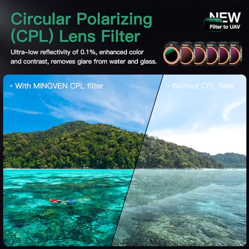 Mini 4 Pro ND/PL Filters Sets, 6 Pack - size: Mini 4 Pro, style: ND/PL
