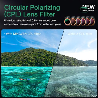 Mini 4 Pro ND/PL Filters Sets, 6 Pack - size: Mini 4 Pro, style: ND/PL