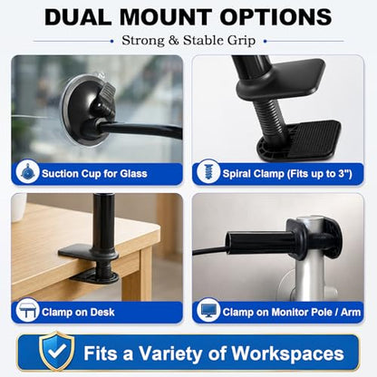 Laptop Sun Shade and Office Cubicle Desk Shade for Window and Screen Glare