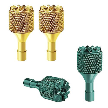 Hanatora Joysticks Stick for DJI RC,RC 2(Neo,Flip,Air 3S,Air 3,Mini 5/4/3 Pro,Mini 3,Mavic 3 Classic/Pro Drone Controller),Remote Control Joy Sticks Thumb Accessories (Gold&Green) - color: Gold&green