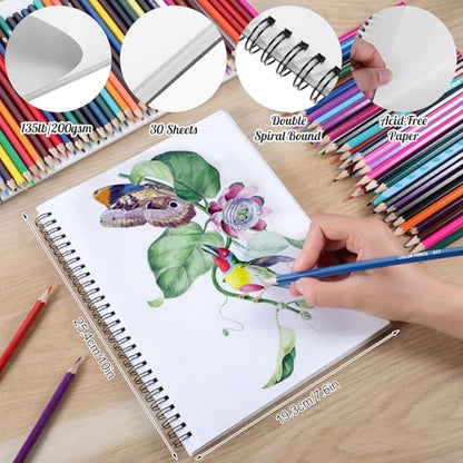 7.6 × 10In Marker Sketchbook, 200gsm Double-Sided Bleedproof Marker Paper - size: 7.6×10 Inch (1 pack)