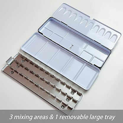 FCLUB Empty Watercolor Tin Palette for Holding 36 Half Pans or 21 Full Pans - style: Empty Tin Box (36)
