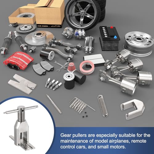 MECCANIXITY Motor Pinion Remove Gear Puller Tool Set, RC Model Metal Motor Gear Puller for RC Drones Helicopters Small Hobby Motor Pinion Parts