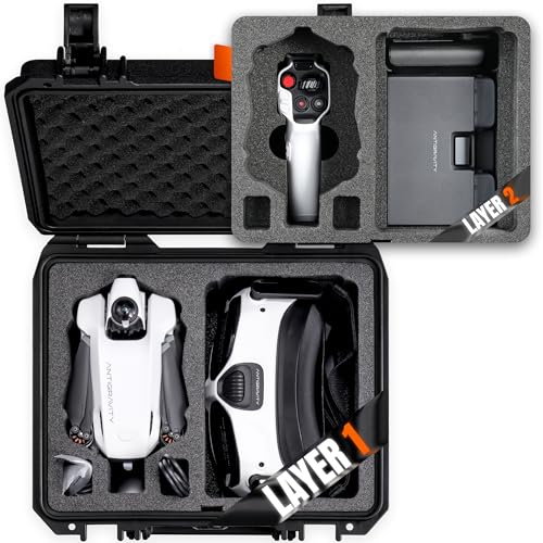 Portable Hard Case for Antigravity A1 Drone Accessories IP67 Waterproof, Compact Lightweight Hard Carrying Protective Box Fits Antigravity A1 Standard Bundle/ Explorer Bundle (Case & Foam Only) - color: For Antigravity A1