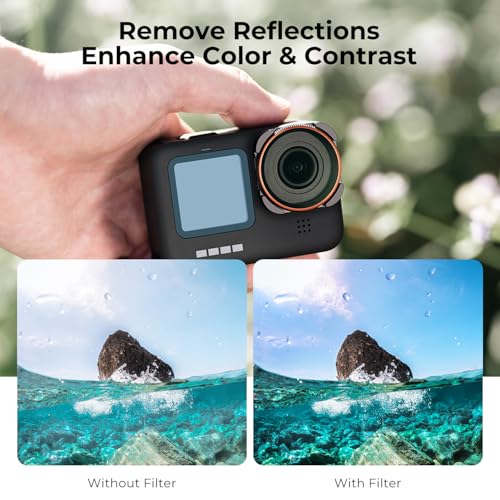 K&F CONCEPT CPL Camera Lens Filter for GoPro Hero 13/12/11/10/9 Black - style: CPL files