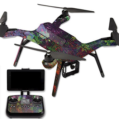 MightySkins Skin Compatible with 3DR Solo Drone Quadcopter wrap Cover Sticker Skins Paint Drip - color: Paint Drip