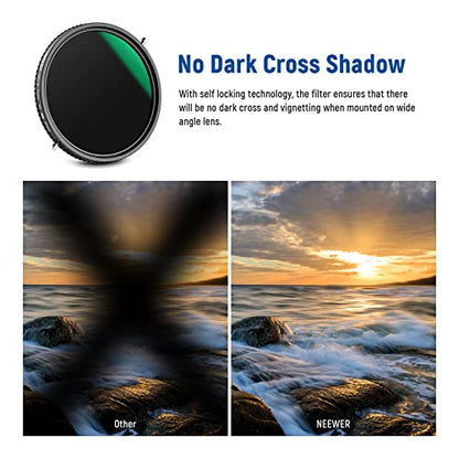 NEEWER 2 in 1 67mm Variable ND & CPL Filter, ND2-ND32 & Circular Polarizer - size: 67mm
