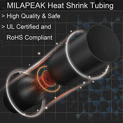 1 Inch 3:1 Adhesive Heat Shrink Tubing, 4 ft, 2 Pcs Red/Black - size: 4FT (1", 2 Pcs)