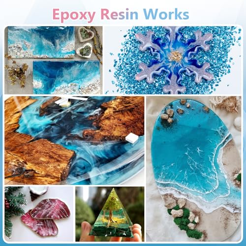 KISREL 2 Gallon Epoxy Resin Kit, No Yellowing Crystal Clear Resin for Art - size: 2 Gallon