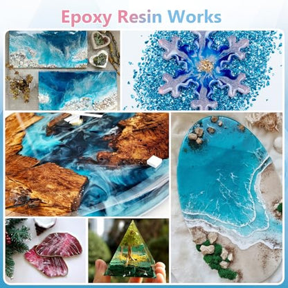 KISREL 2 Gallon Epoxy Resin Kit, No Yellowing Crystal Clear Resin for Art - size: 2 Gallon