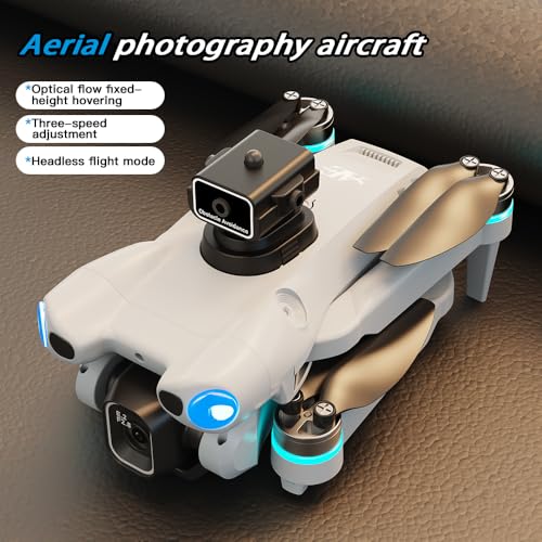 AE5 Pro RC Drones, Foldable Quadcopter with Electric Adjustable Camera, WiFi FPV Live Video, 360° Stunt Roll, Stable Hover for Outdoor Shooting(2 Batteries)