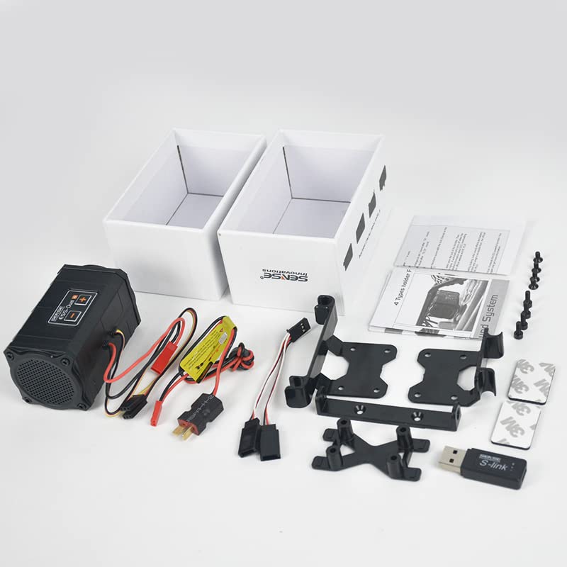 ESS Dual Engine Sound Simulator System for Axial SCX10/SCX10 II Traxxas TRX4 Axial Wraith (Dual+Engine)
