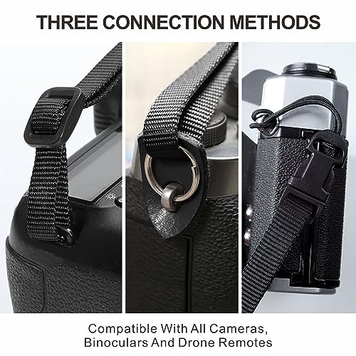 Padwa Lifestyle Velvet Camera Strap - 2" Double Layer Full Grain Cowhide Leather Head Camera Straps for Photographers,Unique Soft Velvet Fabric with Quick Release fits all Cameras - Ruby Red - color: Red Ruby