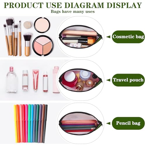 Chunful 12 Pcs Christian Church Gift Women Makeupbag, Retro, 7.5 x 5 in - style: Vintage