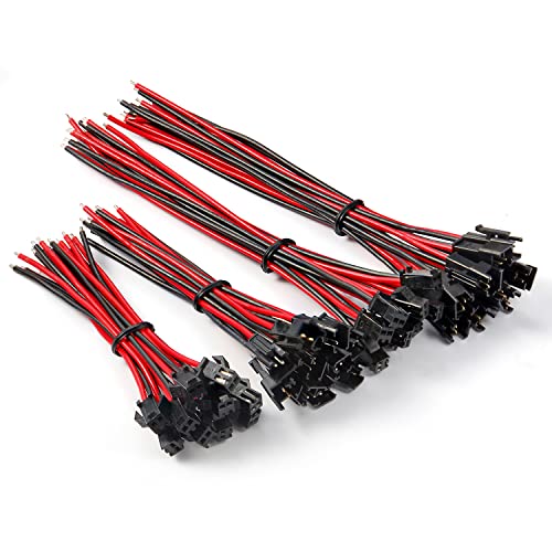 Chanzon 20Pairs Jst SM 2.5mm Pitch Female Male Plug Connector 100mm & 150mm - size: 4)10cm + 15cm(3.94inch + 5.9inch)